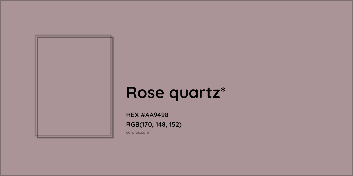 HEX #AA9498 Color Name, Color Code, Palettes, Similar Paints, Images