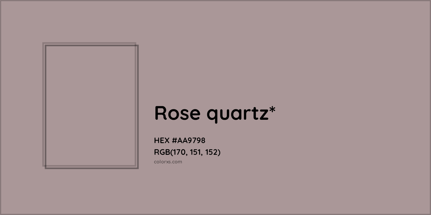 HEX #AA9798 Color Name, Color Code, Palettes, Similar Paints, Images