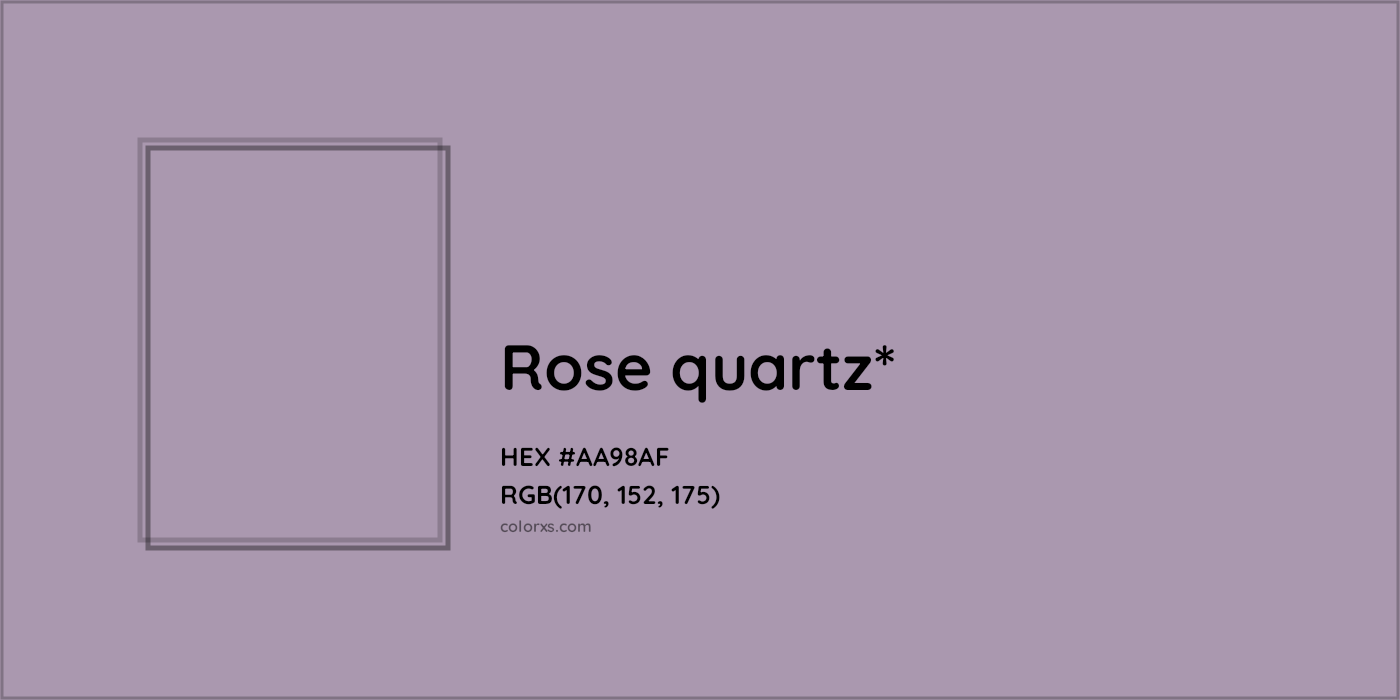 HEX #AA98AF Color Name, Color Code, Palettes, Similar Paints, Images
