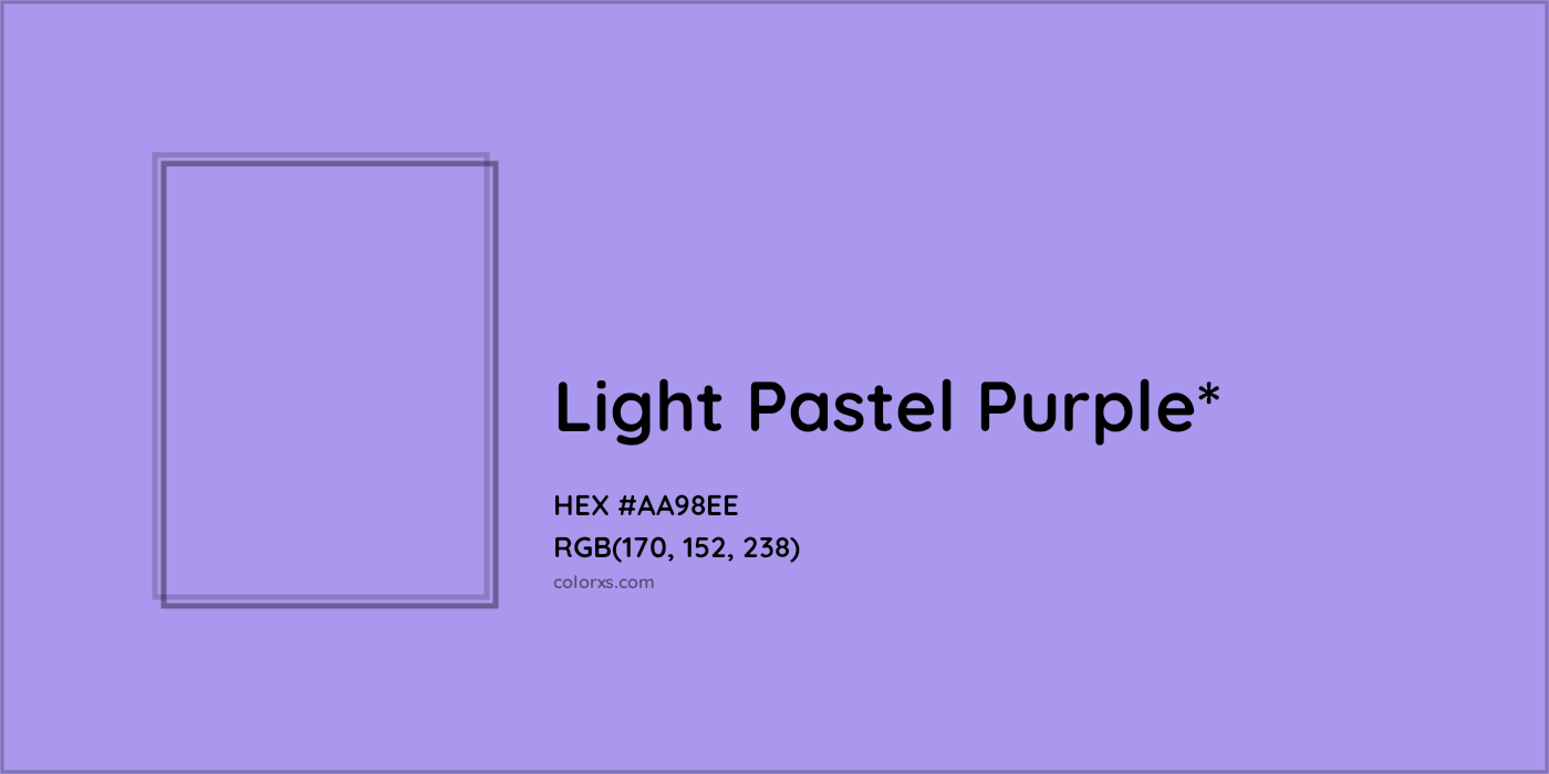 HEX #AA98EE Color Name, Color Code, Palettes, Similar Paints, Images