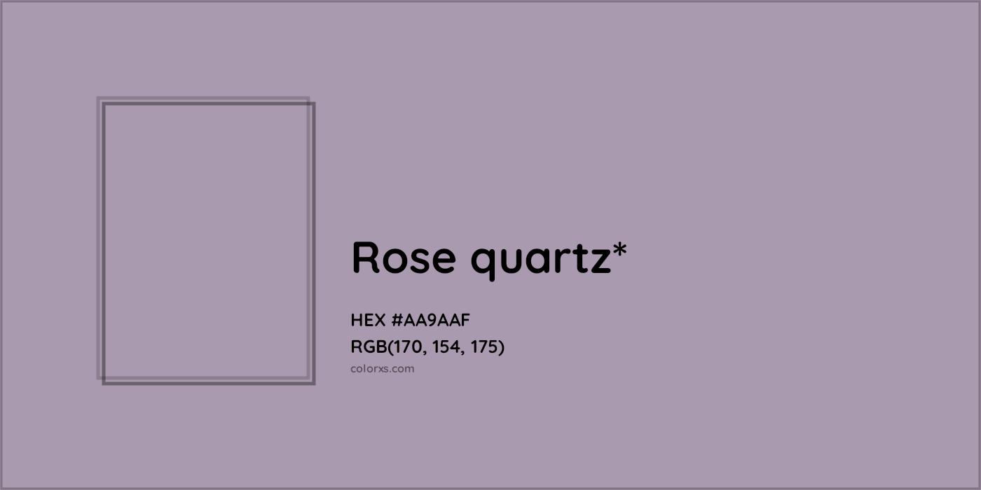 HEX #AA9AAF Color Name, Color Code, Palettes, Similar Paints, Images