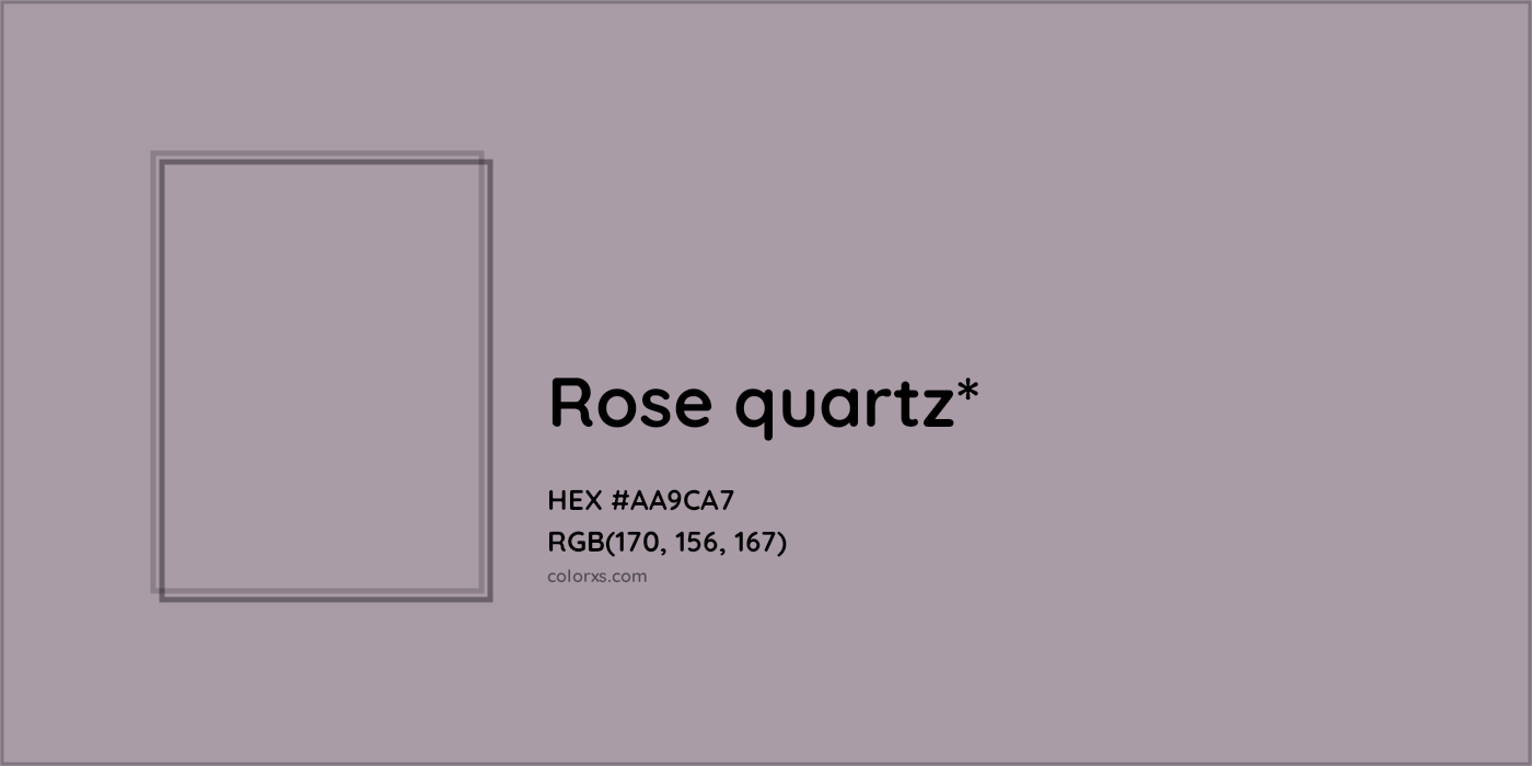 HEX #AA9CA7 Color Name, Color Code, Palettes, Similar Paints, Images