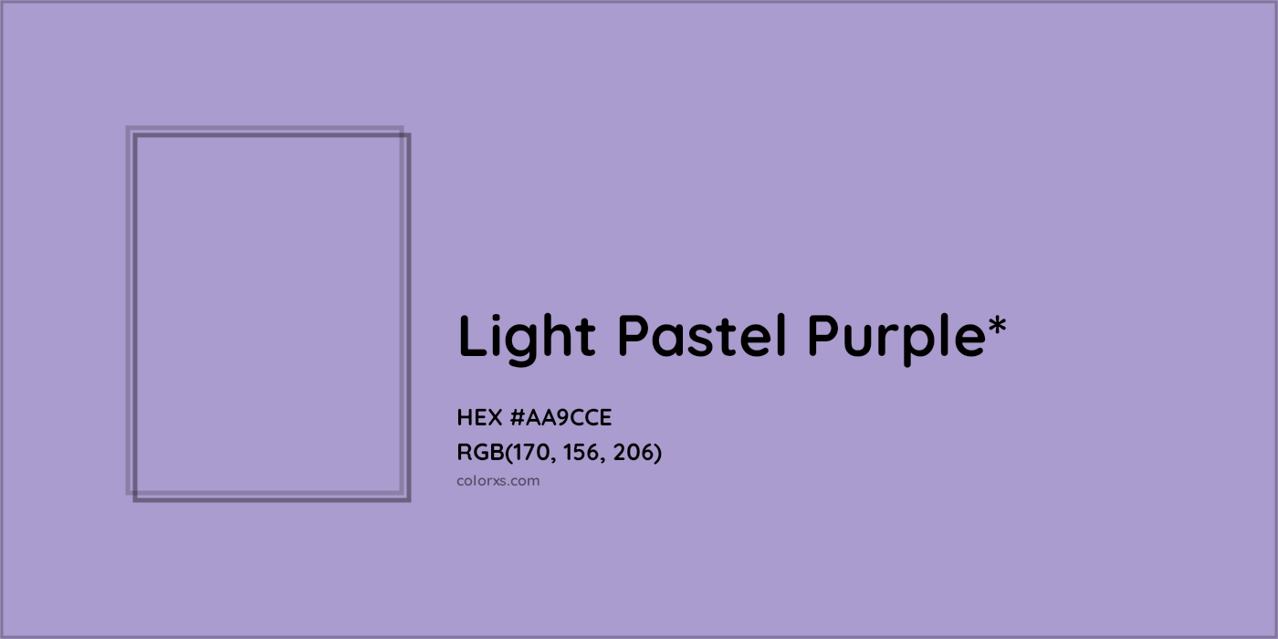 HEX #AA9CCE Color Name, Color Code, Palettes, Similar Paints, Images
