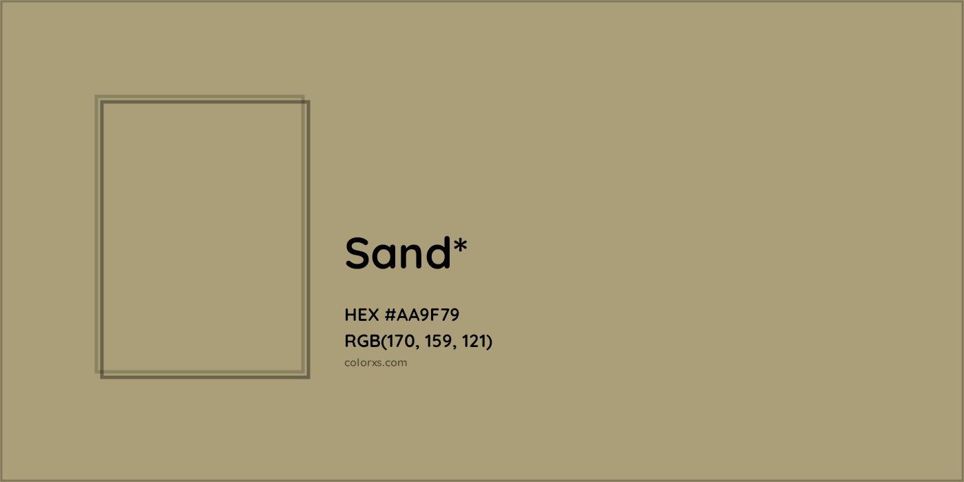 HEX #AA9F79 Color Name, Color Code, Palettes, Similar Paints, Images