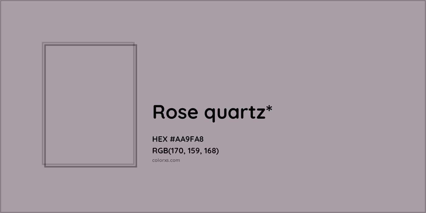 HEX #AA9FA8 Color Name, Color Code, Palettes, Similar Paints, Images