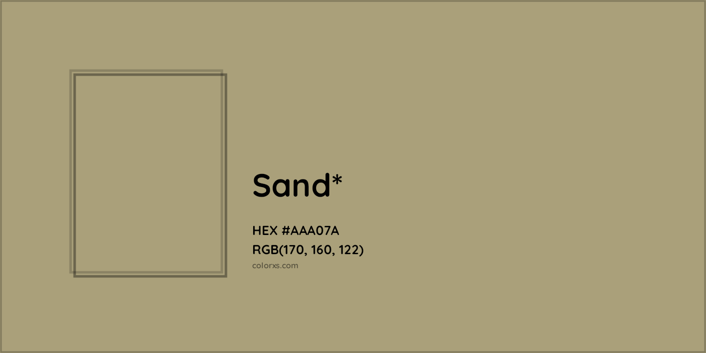 HEX #AAA07A Color Name, Color Code, Palettes, Similar Paints, Images