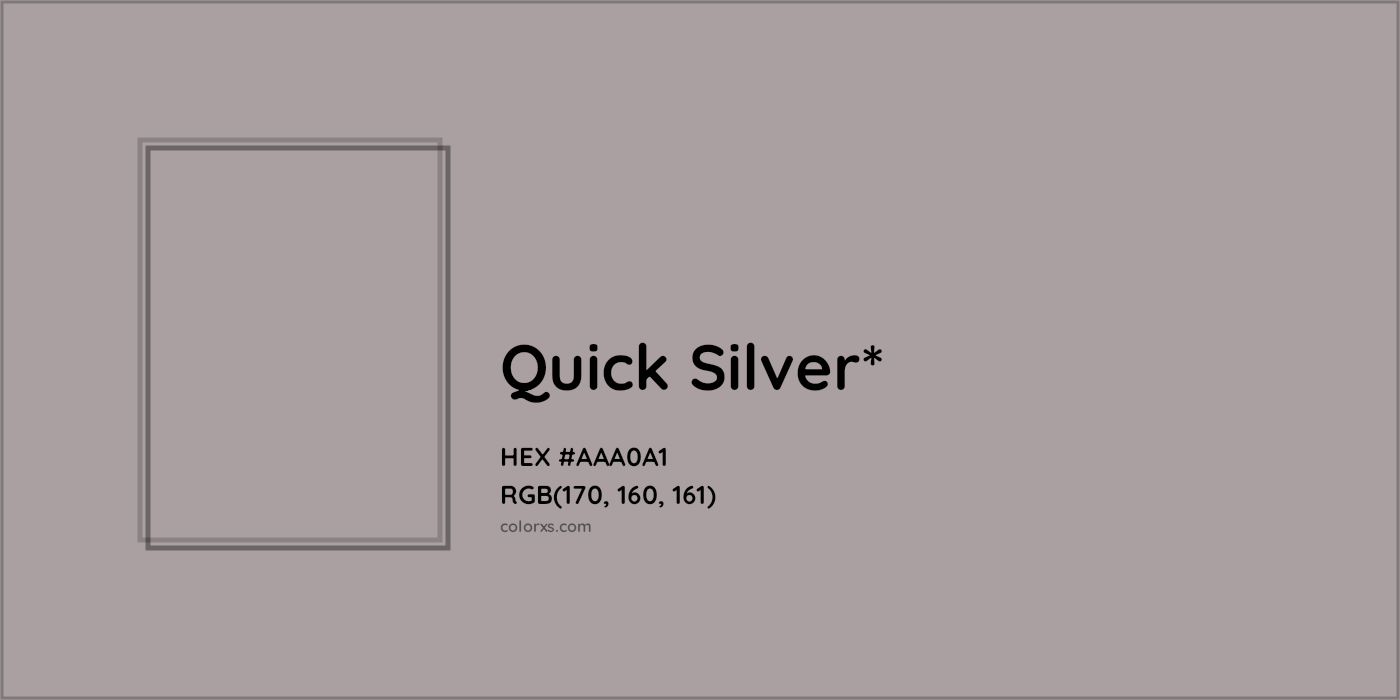 HEX #AAA0A1 Color Name, Color Code, Palettes, Similar Paints, Images