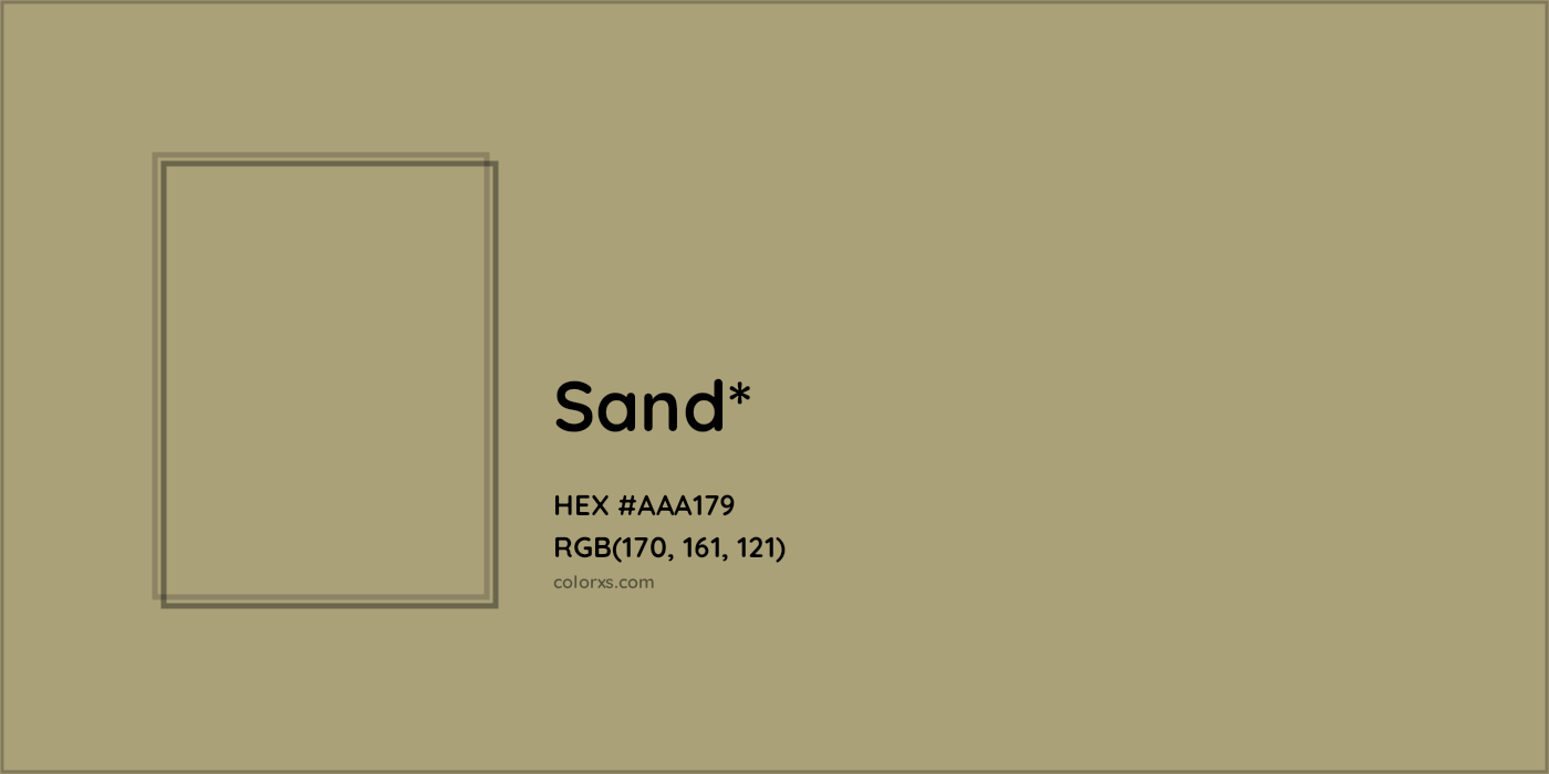 HEX #AAA179 Color Name, Color Code, Palettes, Similar Paints, Images