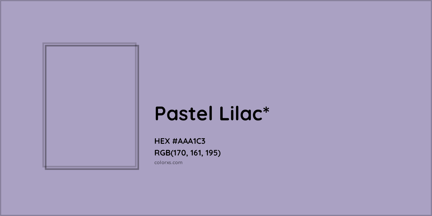 HEX #AAA1C3 Color Name, Color Code, Palettes, Similar Paints, Images