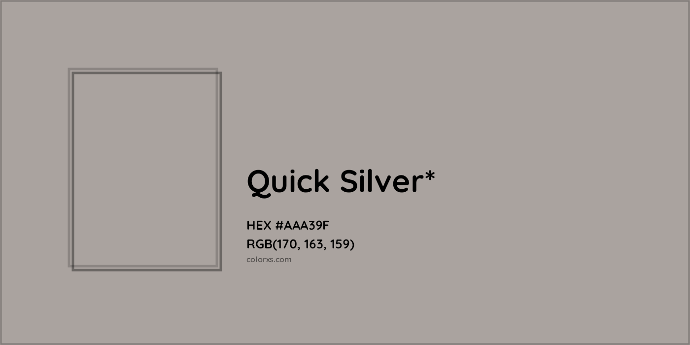 HEX #AAA39F Color Name, Color Code, Palettes, Similar Paints, Images