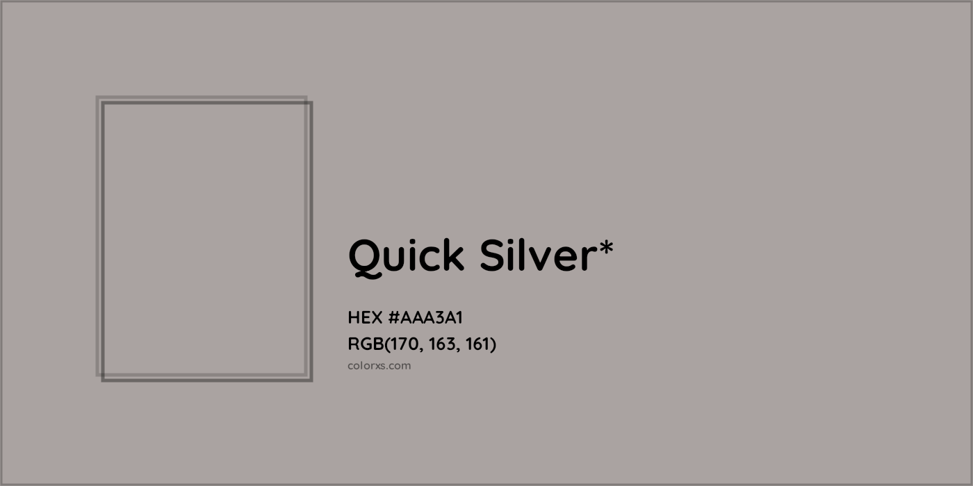 HEX #AAA3A1 Color Name, Color Code, Palettes, Similar Paints, Images