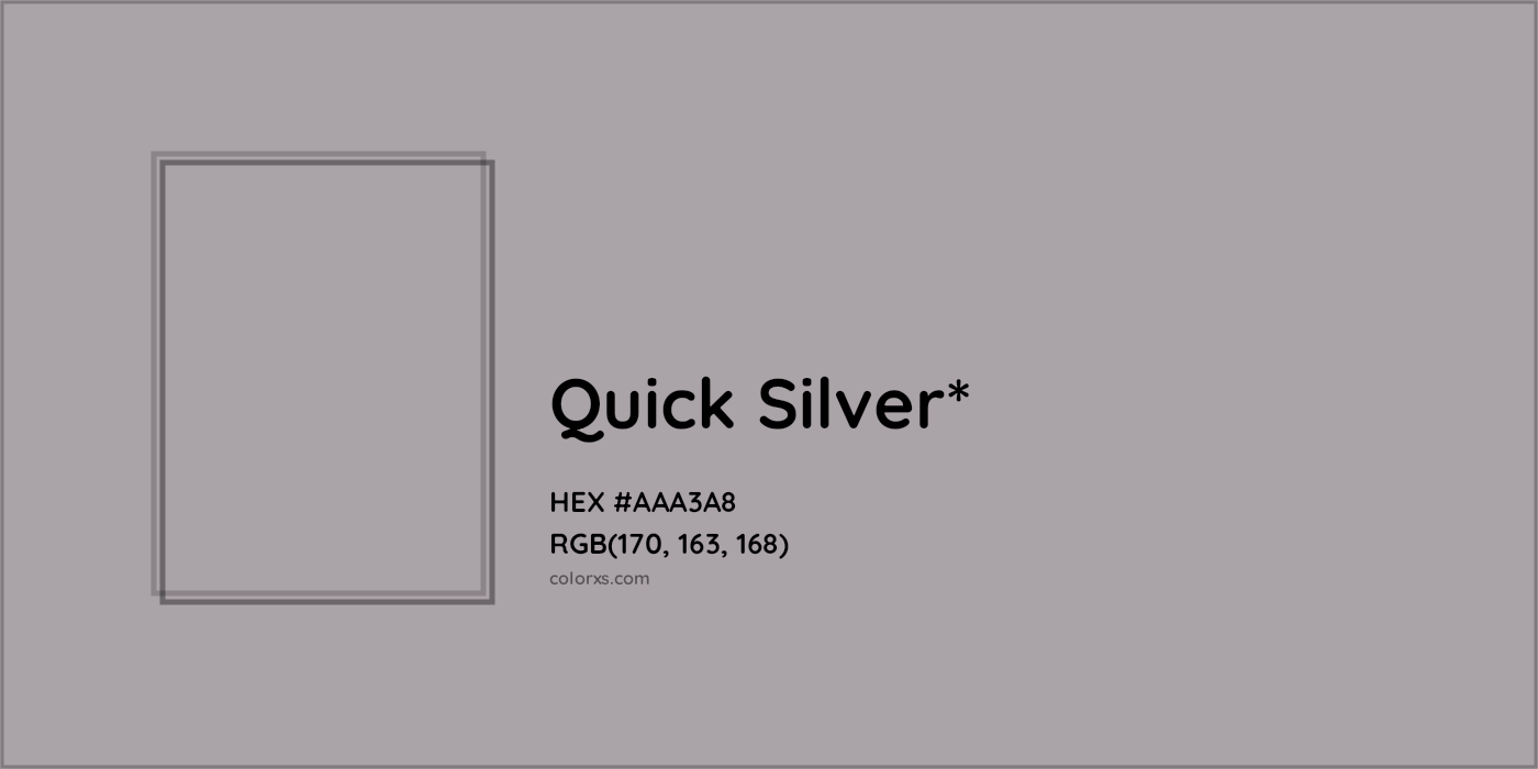 HEX #AAA3A8 Color Name, Color Code, Palettes, Similar Paints, Images