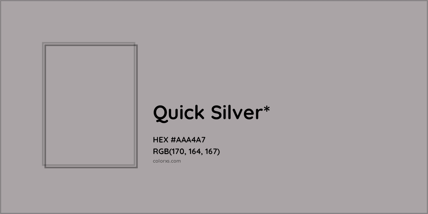 HEX #AAA4A7 Color Name, Color Code, Palettes, Similar Paints, Images