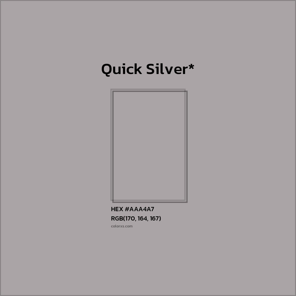 HEX #AAA4A7 Color Name, Color Code, Palettes, Similar Paints, Images