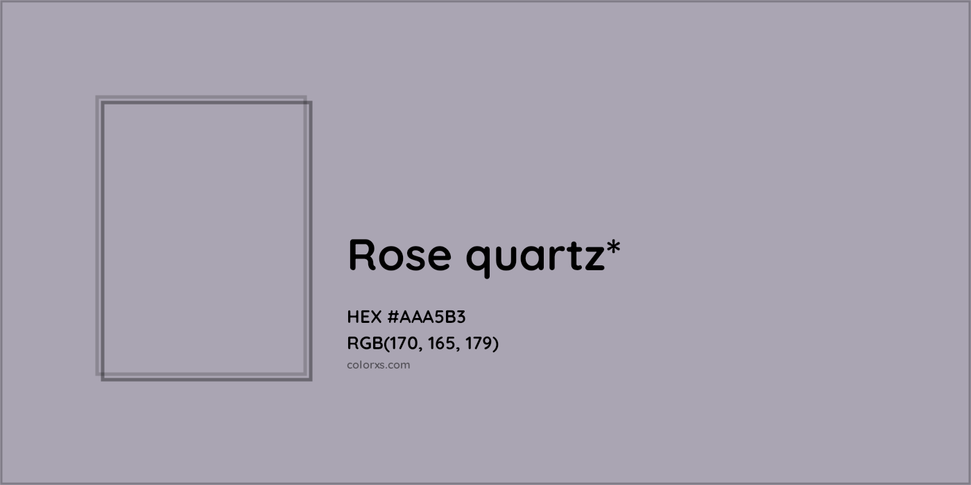 HEX #AAA5B3 Color Name, Color Code, Palettes, Similar Paints, Images
