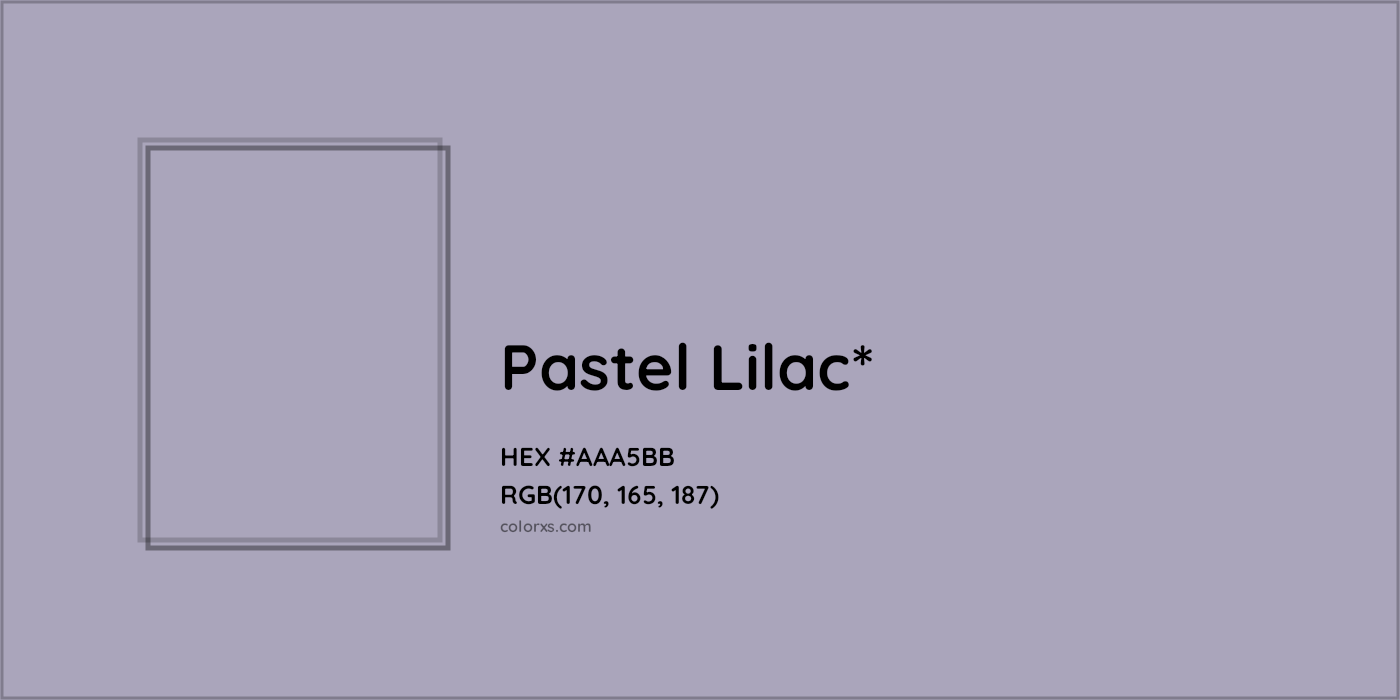 HEX #AAA5BB Color Name, Color Code, Palettes, Similar Paints, Images