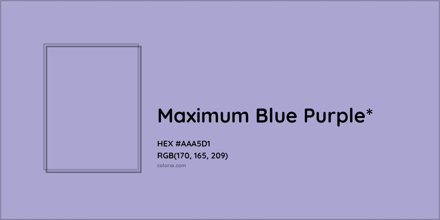 HEX #AAA5D1 Color Name, Color Code, Palettes, Similar Paints, Images