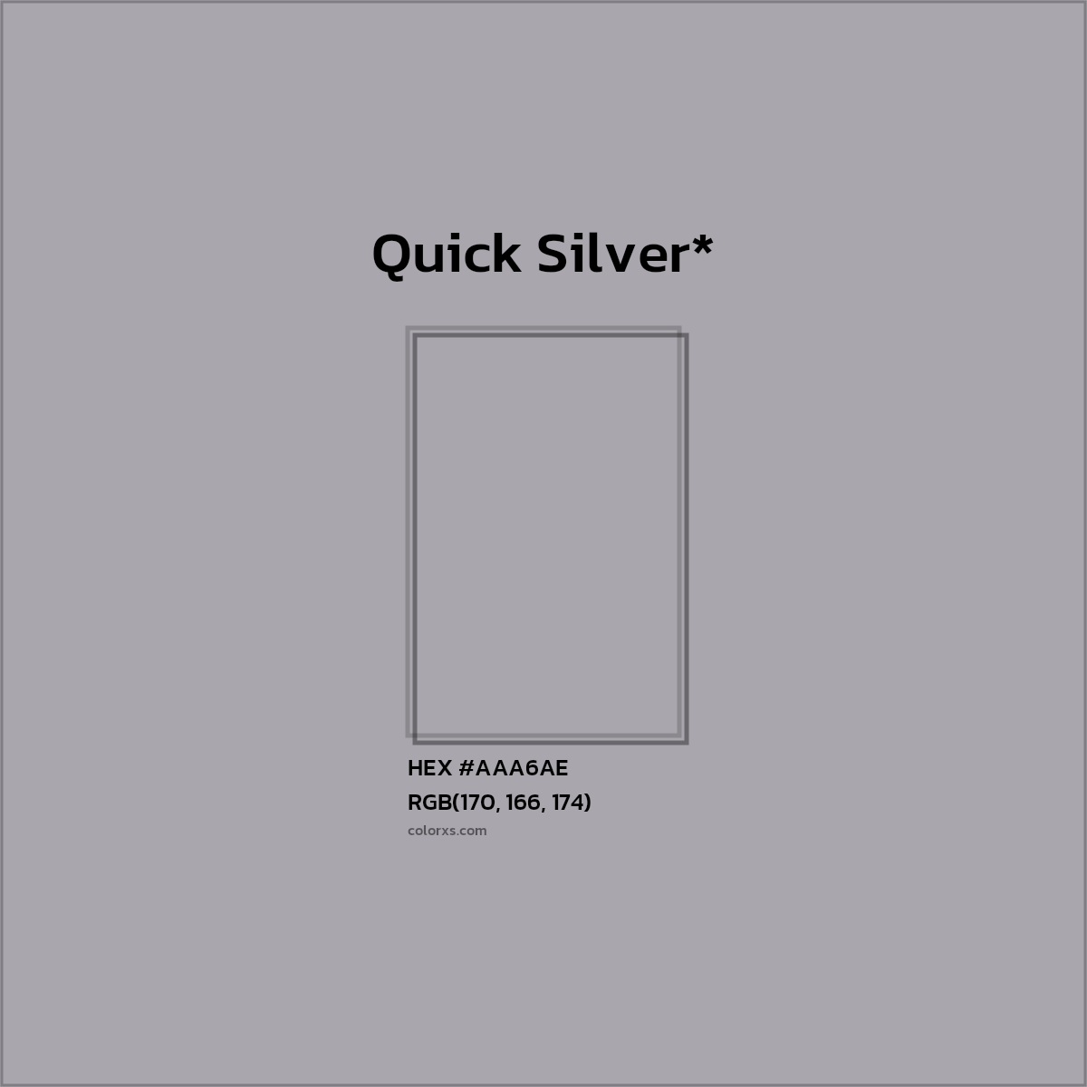 HEX #AAA6AE Color Name, Color Code, Palettes, Similar Paints, Images