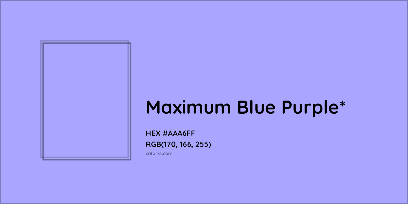 HEX #AAA6FF Color Name, Color Code, Palettes, Similar Paints, Images