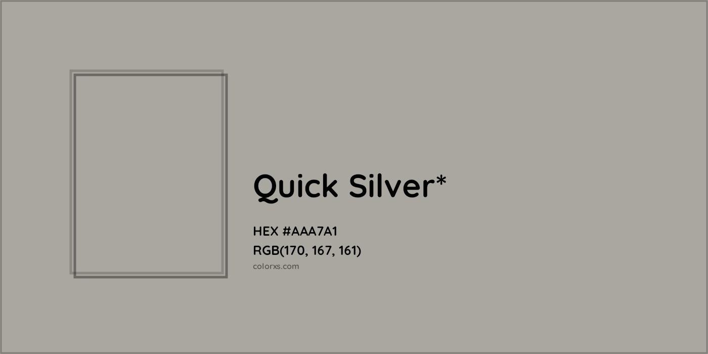 HEX #AAA7A1 Color Name, Color Code, Palettes, Similar Paints, Images