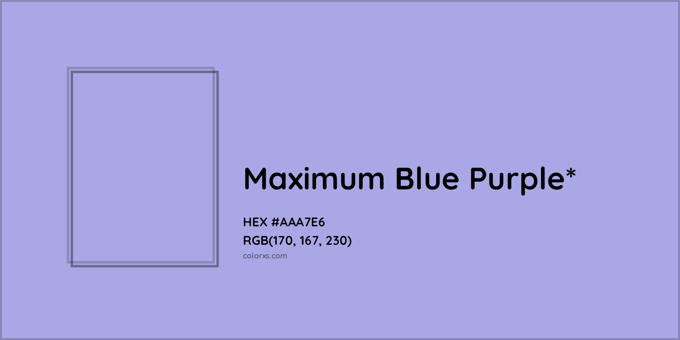 HEX #AAA7E6 Color Name, Color Code, Palettes, Similar Paints, Images