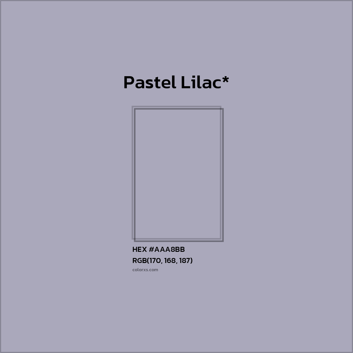 HEX #AAA8BB Color Name, Color Code, Palettes, Similar Paints, Images