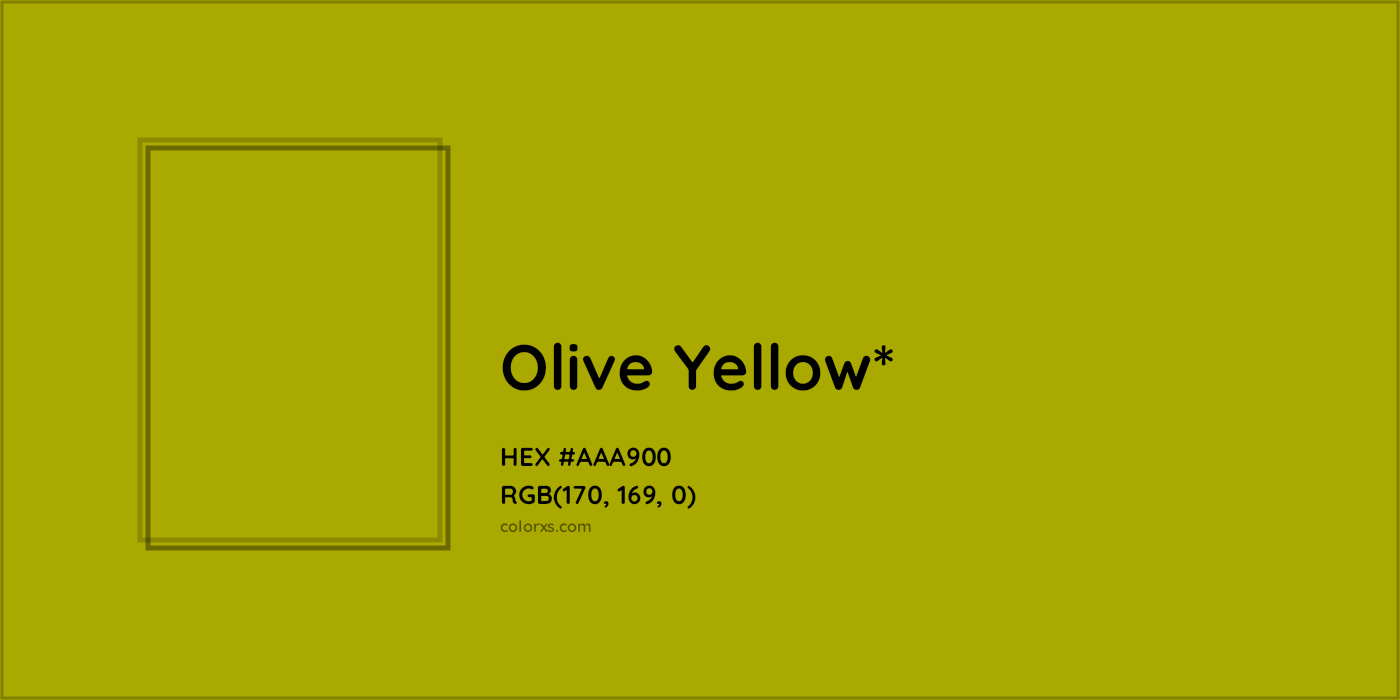 HEX #AAA900 Color Name, Color Code, Palettes, Similar Paints, Images