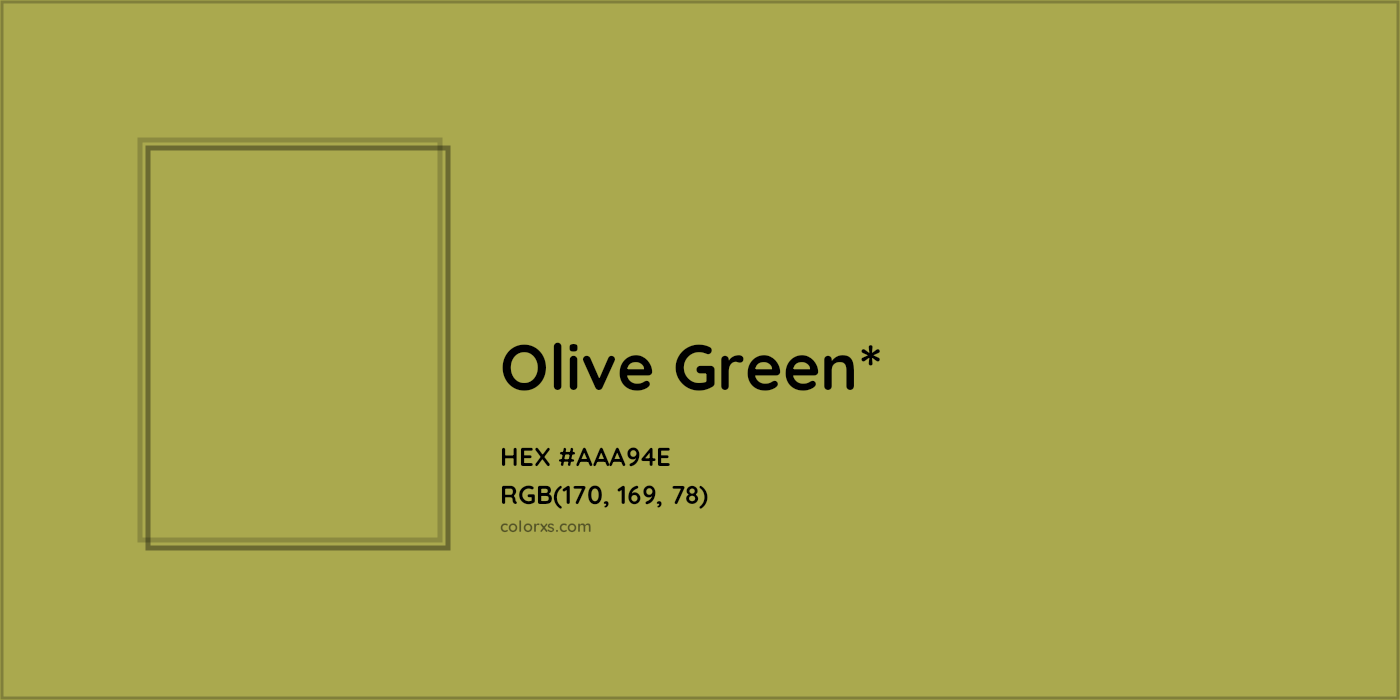 HEX #AAA94E Color Name, Color Code, Palettes, Similar Paints, Images
