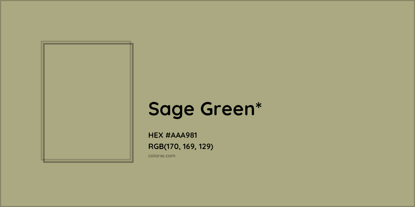 HEX #AAA981 Color Name, Color Code, Palettes, Similar Paints, Images