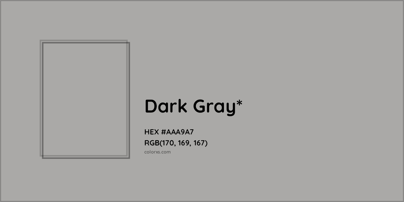 HEX #AAA9A7 Color Name, Color Code, Palettes, Similar Paints, Images