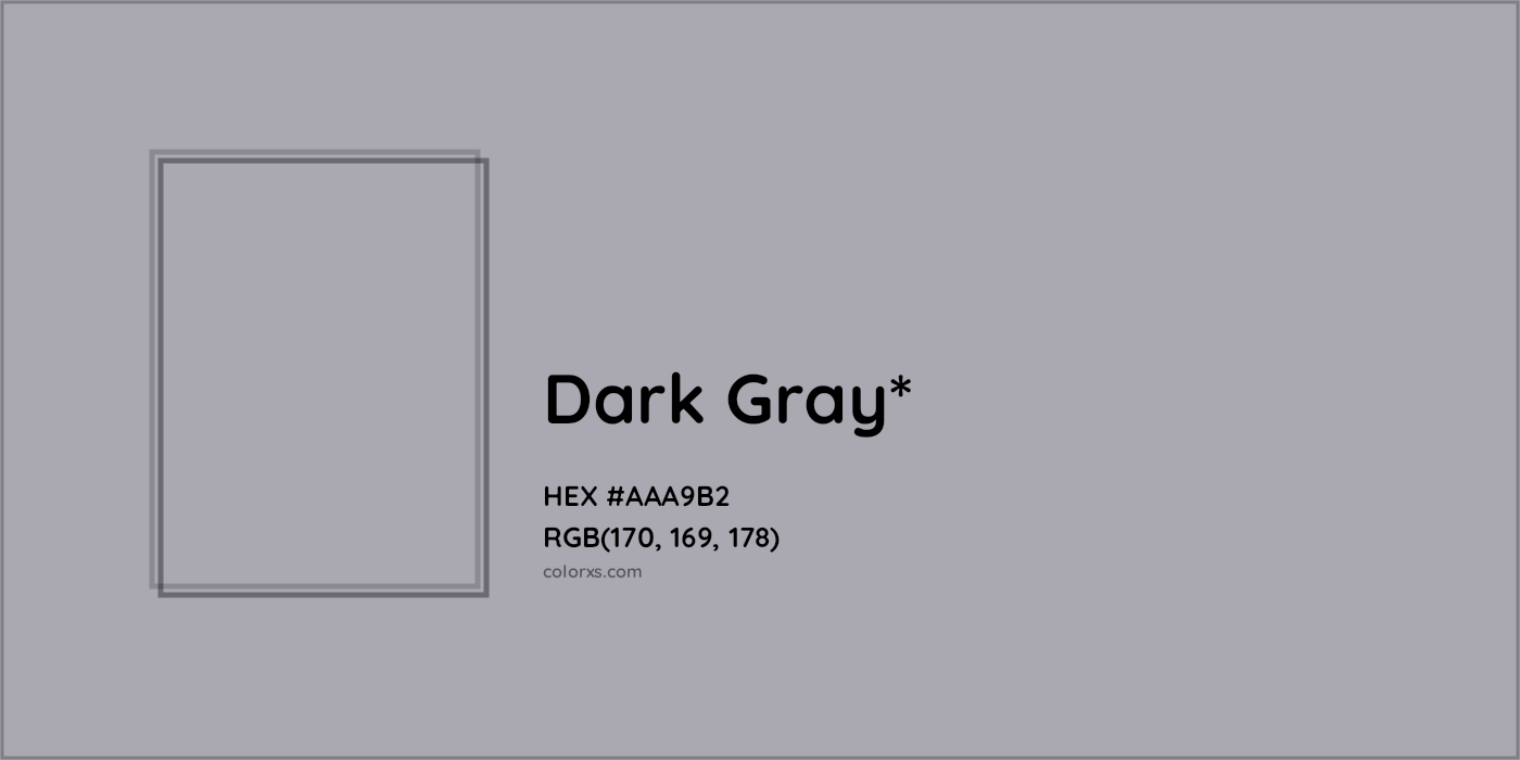 HEX #AAA9B2 Color Name, Color Code, Palettes, Similar Paints, Images