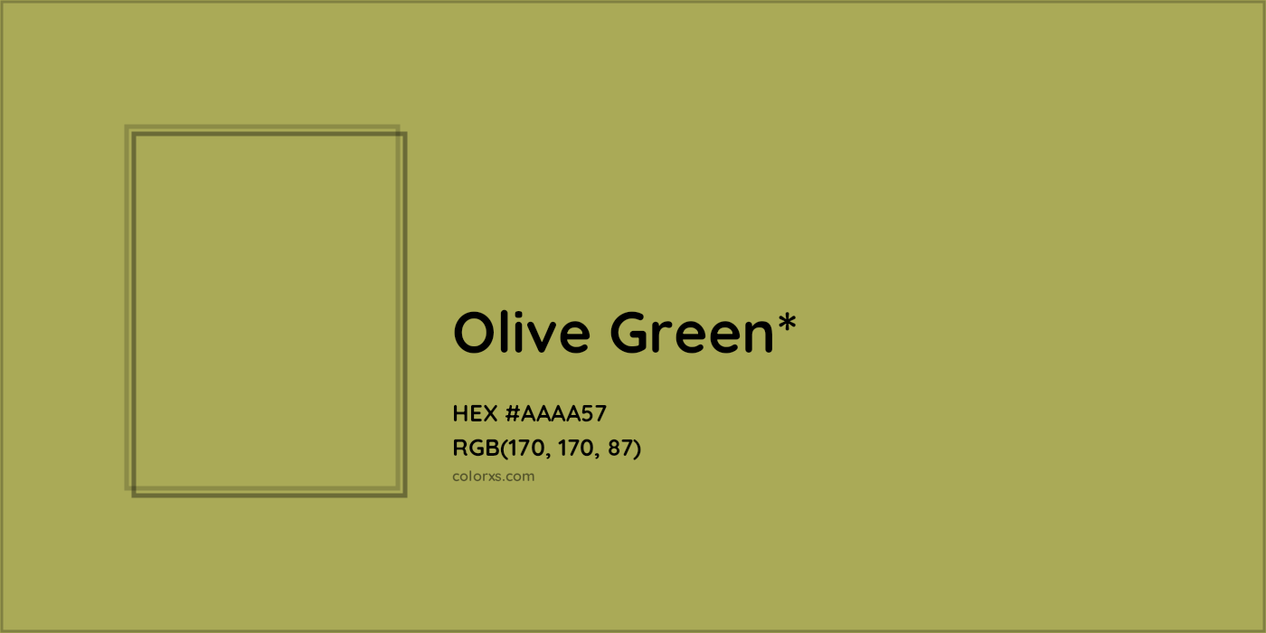 HEX #AAAA57 Color Name, Color Code, Palettes, Similar Paints, Images