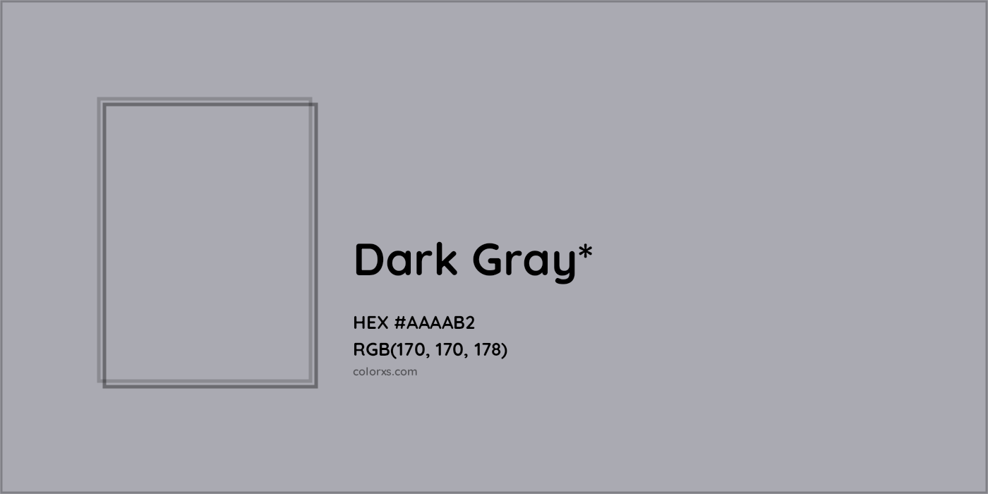 HEX #AAAAB2 Color Name, Color Code, Palettes, Similar Paints, Images