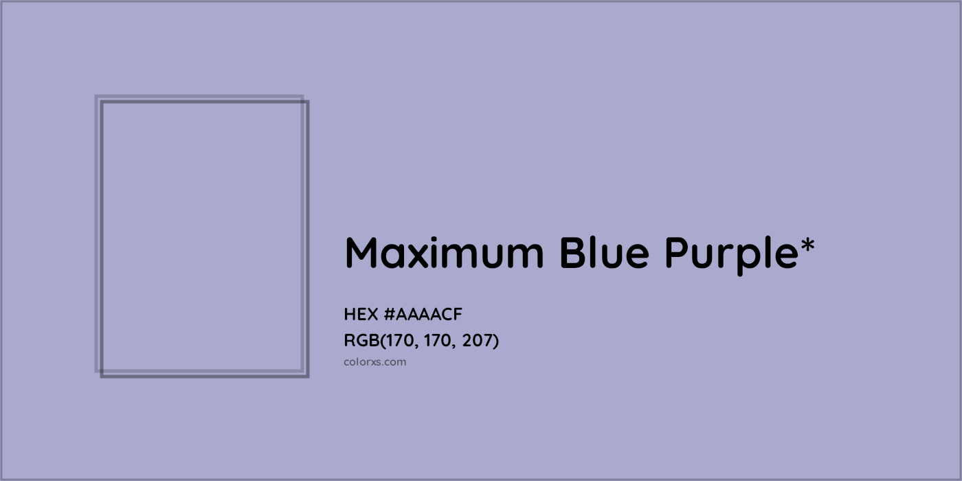 HEX #AAAACF Color Name, Color Code, Palettes, Similar Paints, Images