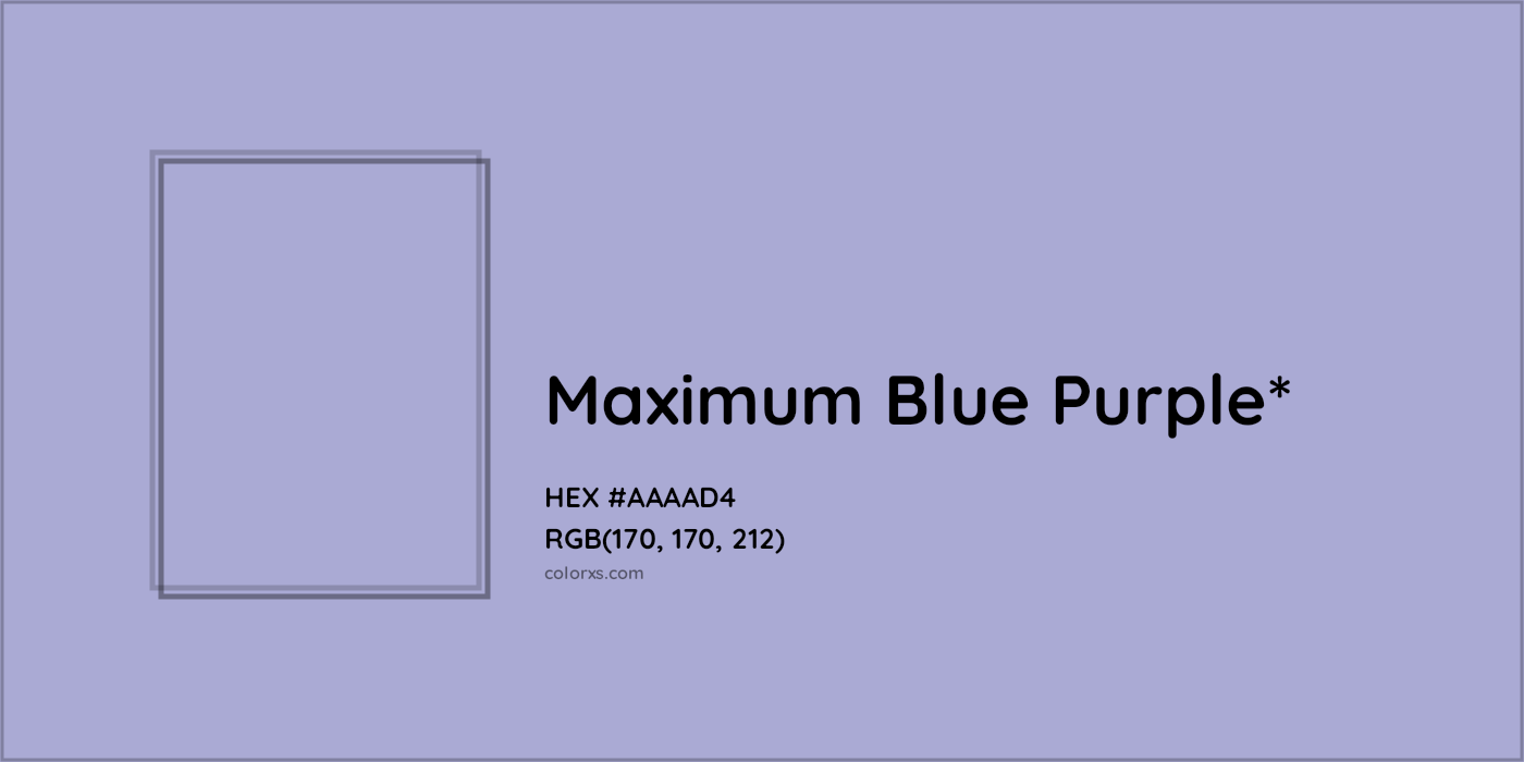HEX #AAAAD4 Color Name, Color Code, Palettes, Similar Paints, Images