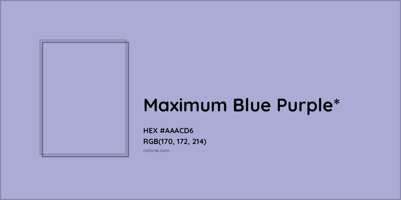 HEX #AAACD6 Color Name, Color Code, Palettes, Similar Paints, Images