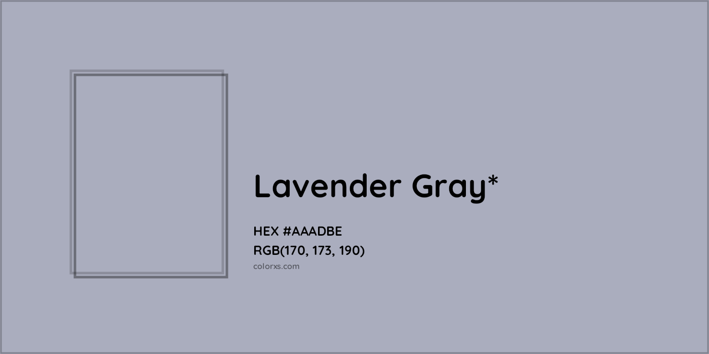 HEX #AAADBE Color Name, Color Code, Palettes, Similar Paints, Images