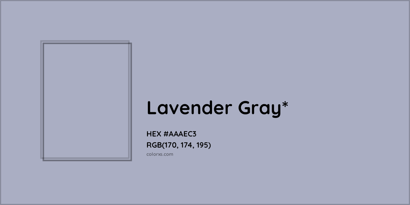 HEX #AAAEC3 Color Name, Color Code, Palettes, Similar Paints, Images