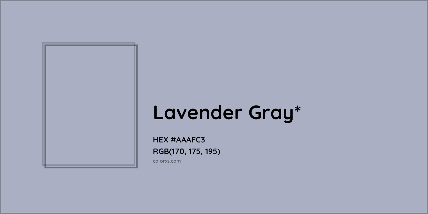 HEX #AAAFC3 Color Name, Color Code, Palettes, Similar Paints, Images
