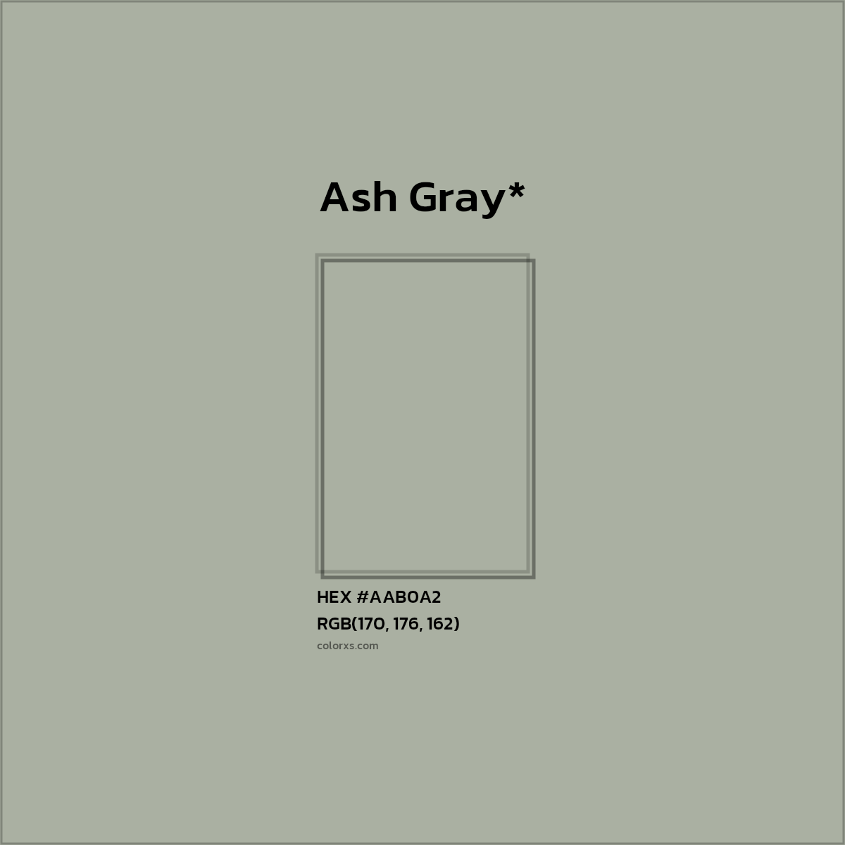 HEX #AAB0A2 Color Name, Color Code, Palettes, Similar Paints, Images