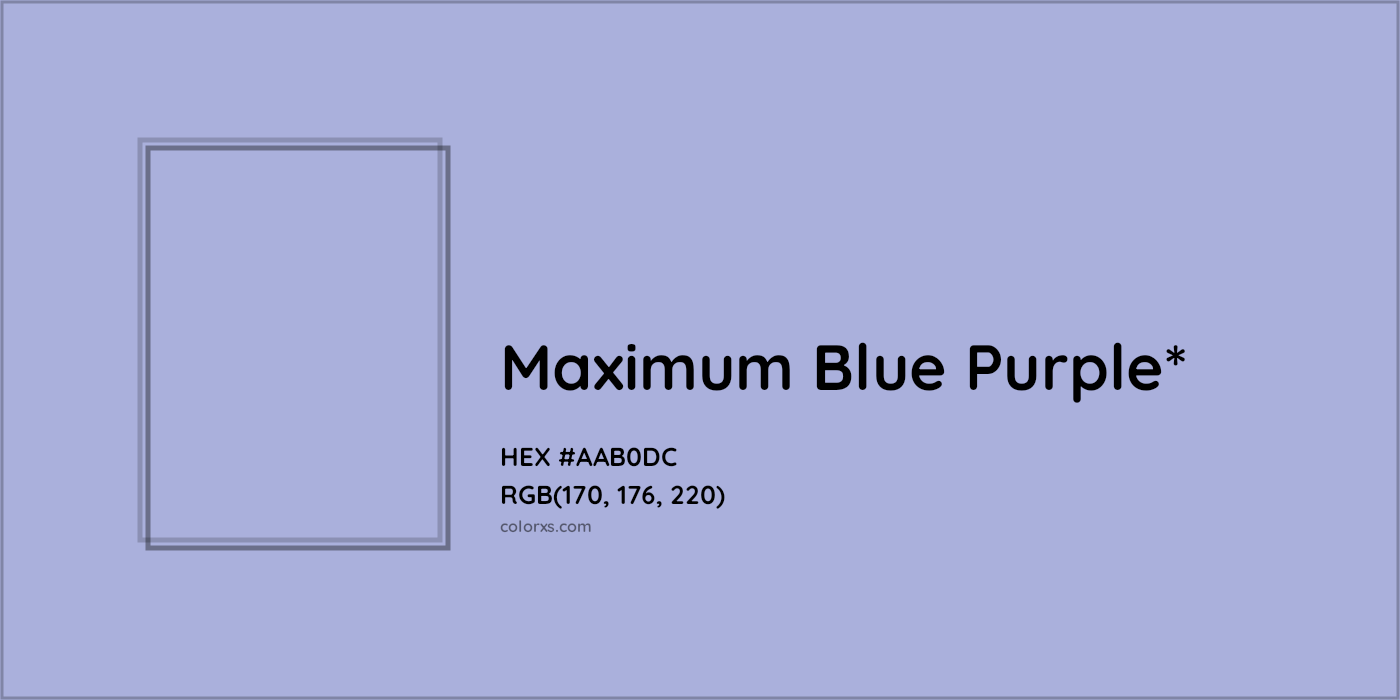 HEX #AAB0DC Color Name, Color Code, Palettes, Similar Paints, Images