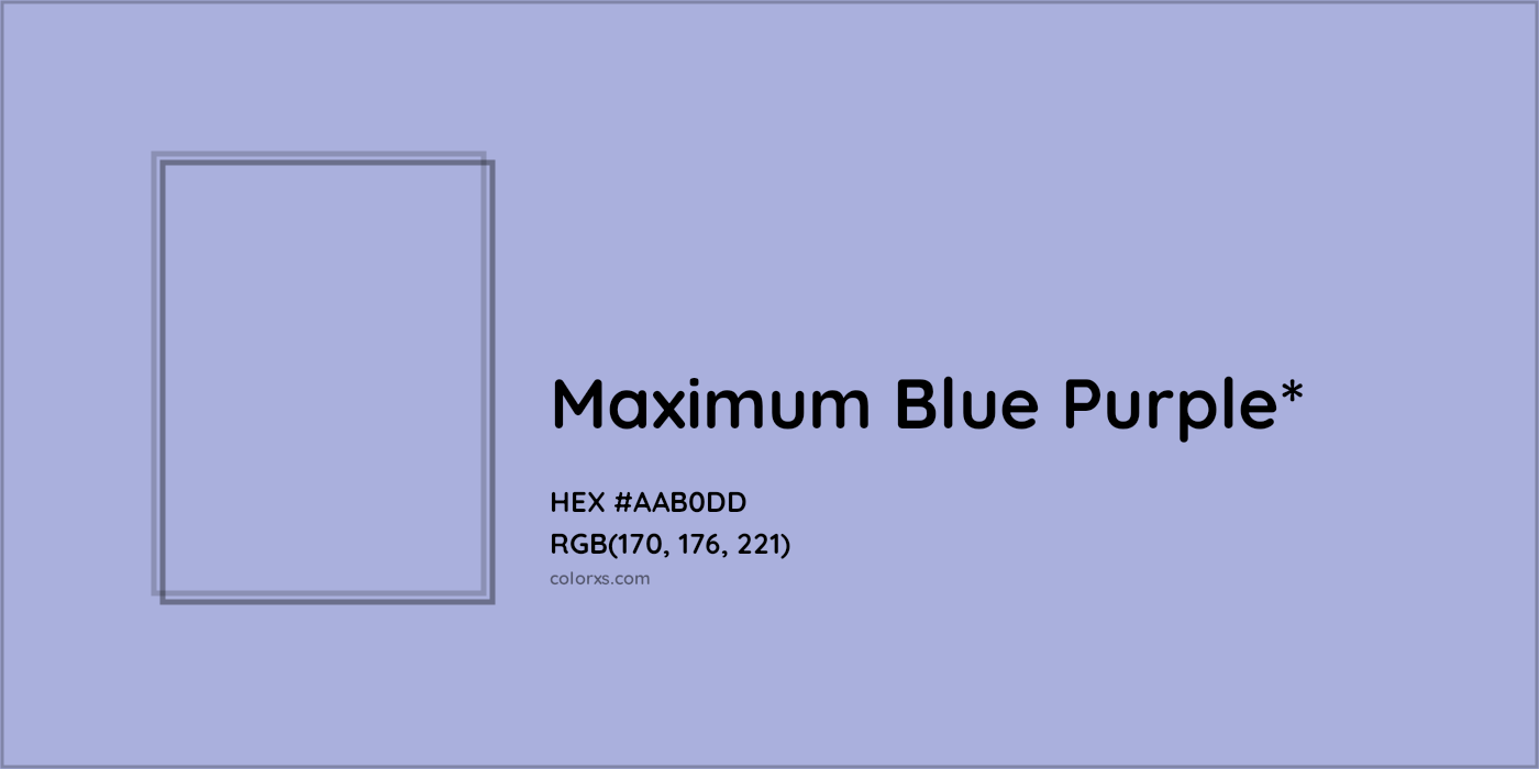 HEX #AAB0DD Color Name, Color Code, Palettes, Similar Paints, Images