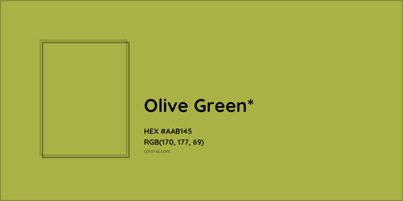 HEX #AAB145 Color Name, Color Code, Palettes, Similar Paints, Images