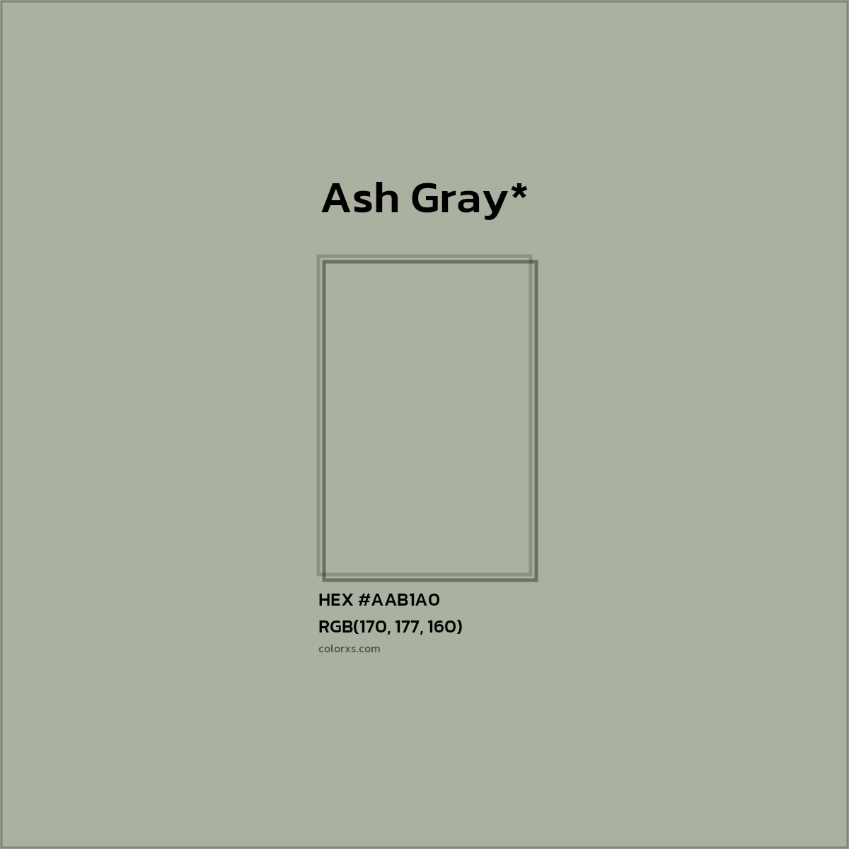 HEX #AAB1A0 Color Name, Color Code, Palettes, Similar Paints, Images