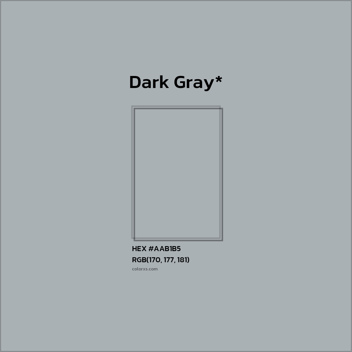HEX #AAB1B5 Color Name, Color Code, Palettes, Similar Paints, Images