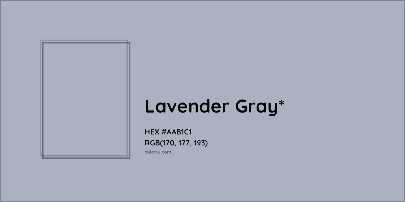 HEX #AAB1C1 Color Name, Color Code, Palettes, Similar Paints, Images