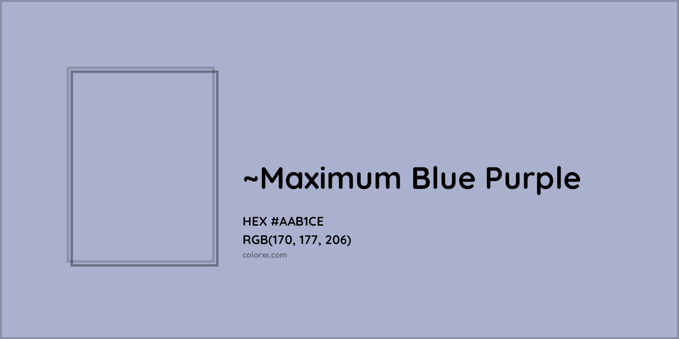 HEX #AAB1CE Color Name, Color Code, Palettes, Similar Paints, Images
