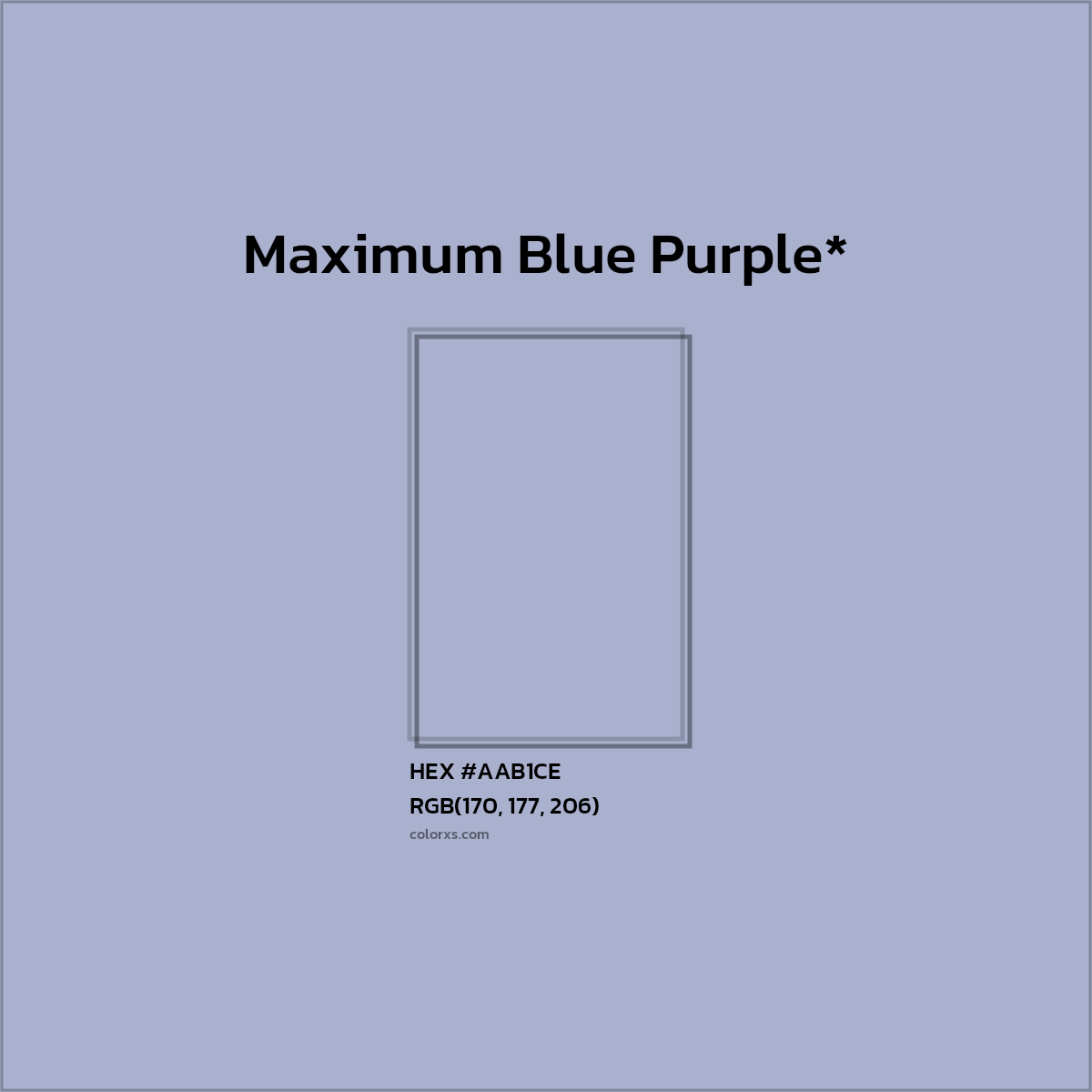 HEX #AAB1CE Color Name, Color Code, Palettes, Similar Paints, Images
