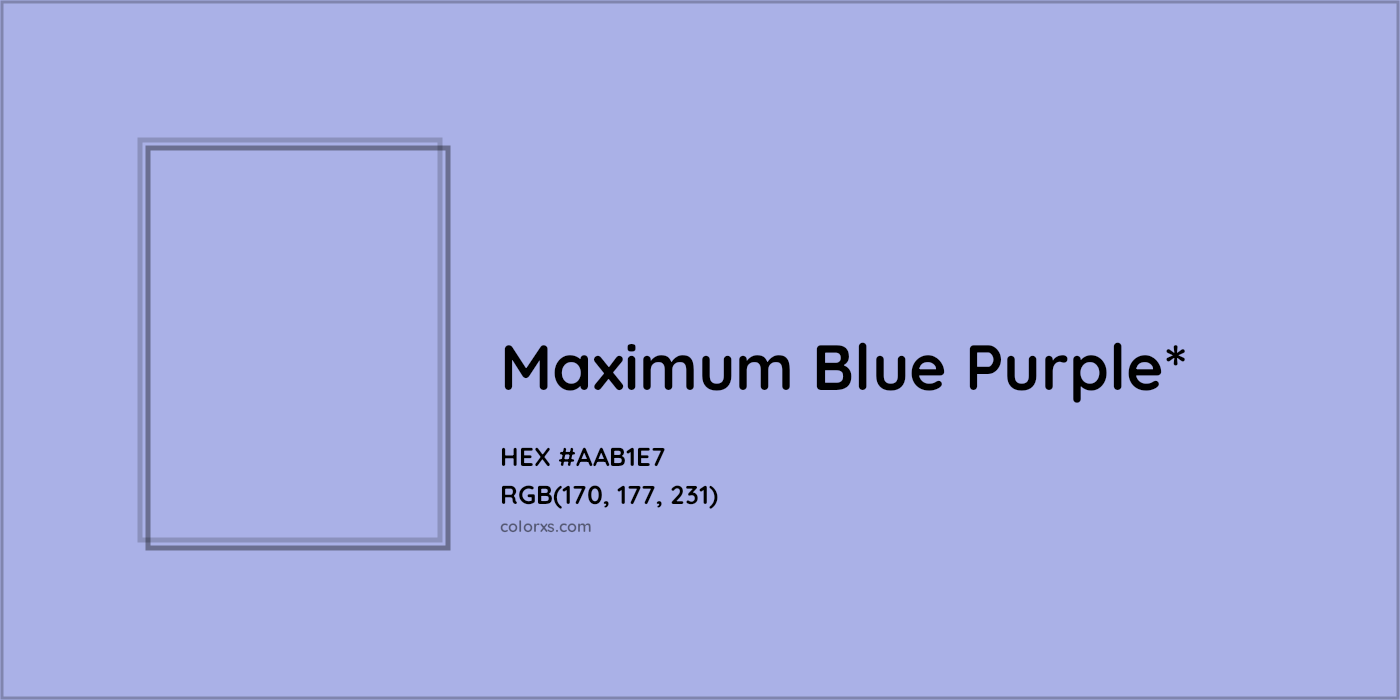 HEX #AAB1E7 Color Name, Color Code, Palettes, Similar Paints, Images