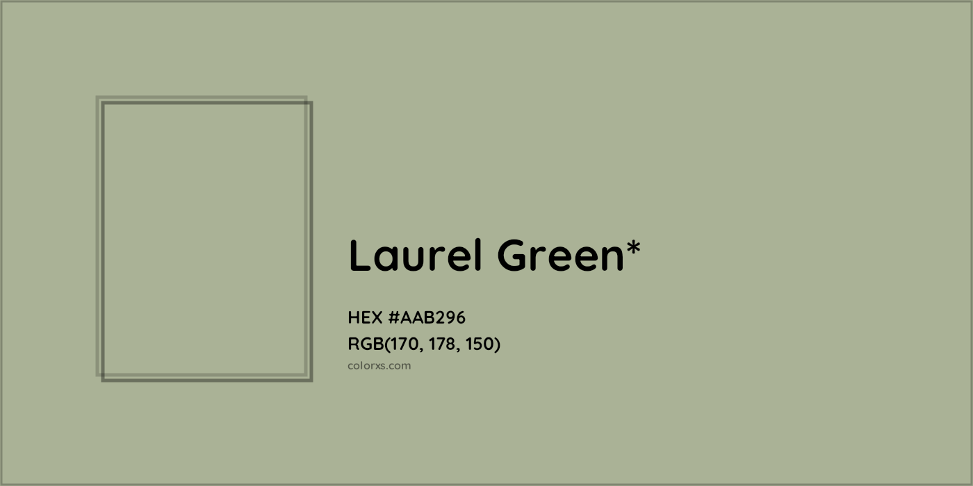 HEX #AAB296 Color Name, Color Code, Palettes, Similar Paints, Images